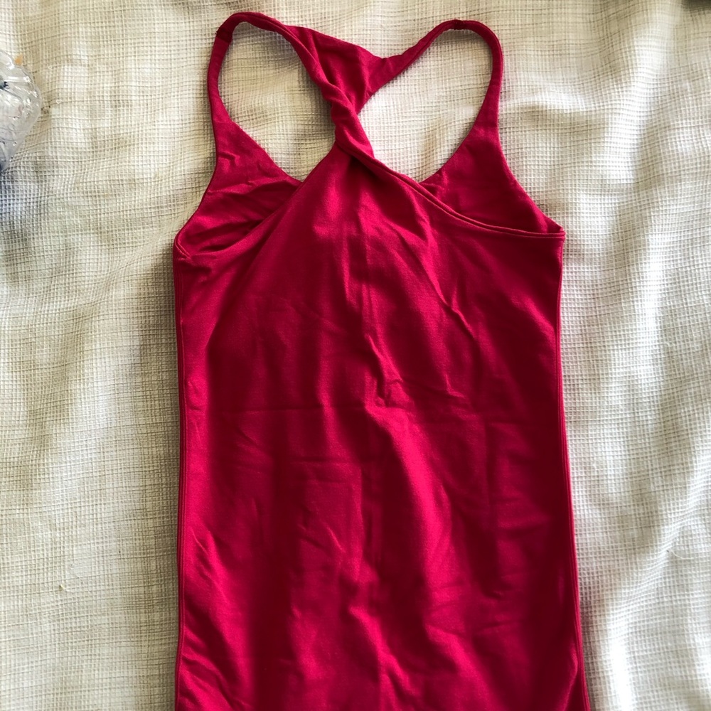 Bebe tank top pink size small